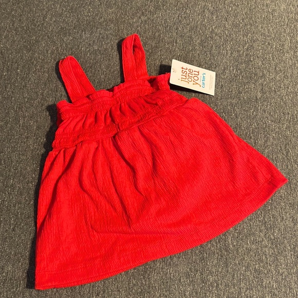 Carter’s Girl 3-Pc Red Dress w/Romper - Picture 4 of 4